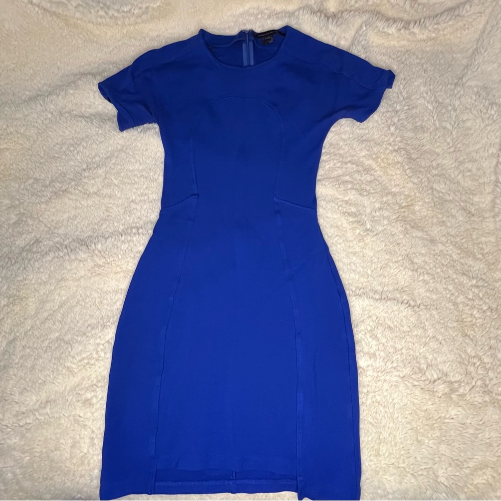 NWOT French Connection Formal Elegant Blue Dress Size 2